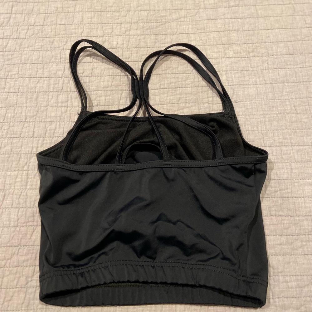 Weissman Balera Strappy Camisole Crop Top Black Adult Small MT13107 - Picture 4 of 6